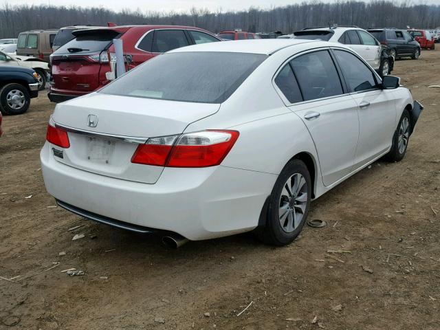 1HGCR2F31EA106332 - 2014 HONDA ACCORD LX WHITE photo 4