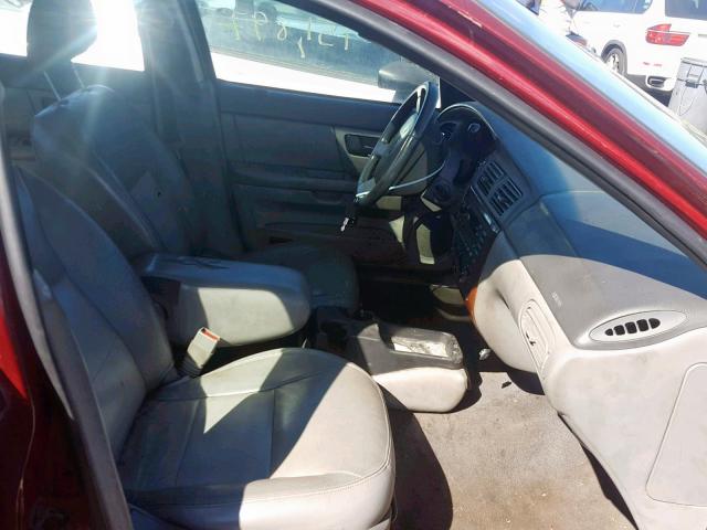 1FAFP56225A223949 - 2005 FORD TAURUS SEL RED photo 5