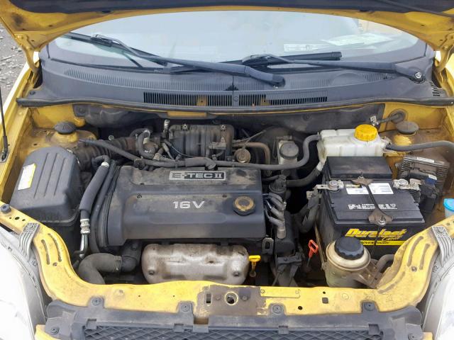 KL1TD56687B047647 - 2007 CHEVROLET AVEO BASE Сары фото 7