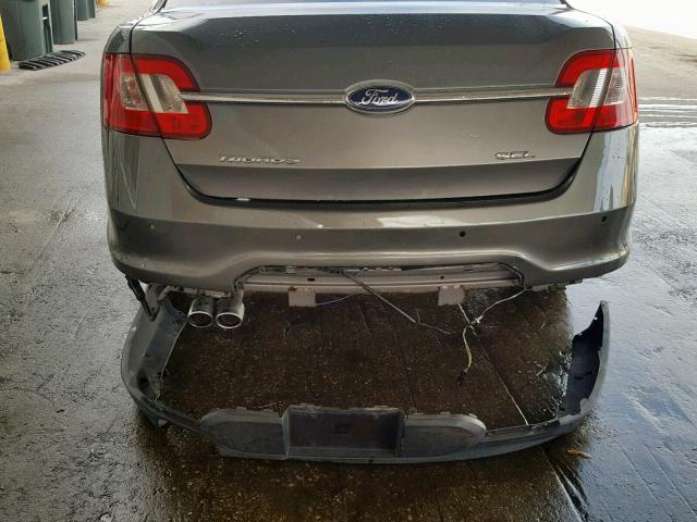 1FAHP2EW9CG133378 - 2012 FORD TAURUS SEL GRAY photo 10