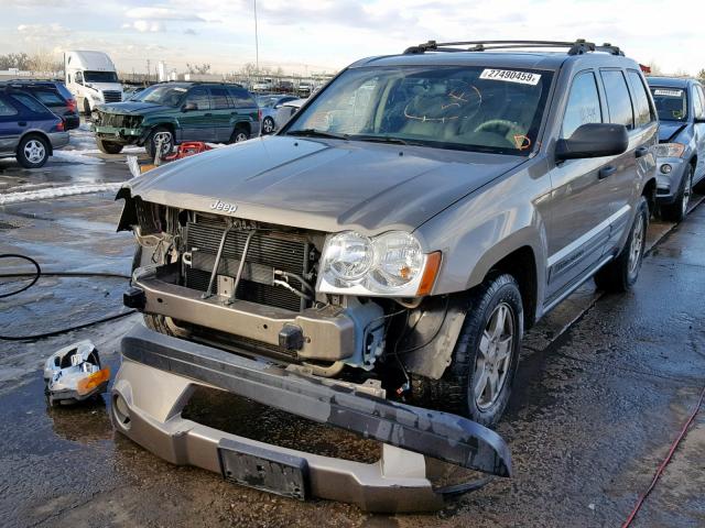 1J4GR48K15C643507 - 2005 JEEP GRAND CHER BEIGE photo 2