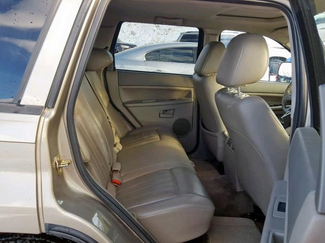 1J4GR48K15C643507 - 2005 JEEP GRAND CHER BEIGE photo 6