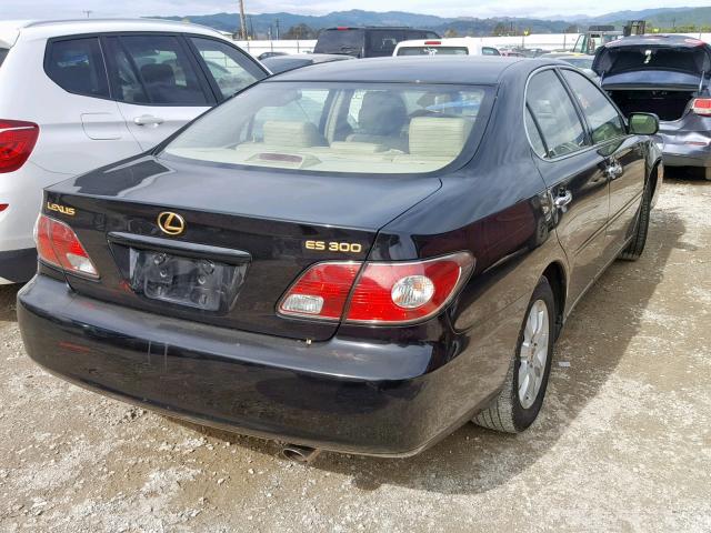 JTHBF30G430138102 - 2003 LEXUS ES 300 BLACK photo 4