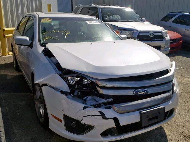 3FAHP0KC3CR181594 - 2012 FORD FUSION SPO WHITE photo 1