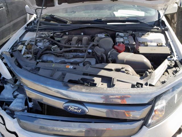 3FAHP0KC3CR181594 - 2012 FORD FUSION SPO WHITE photo 7