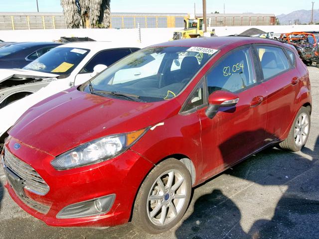 3FADP4EJ7EM227590 - 2014 FORD FIESTA SE RED photo 2