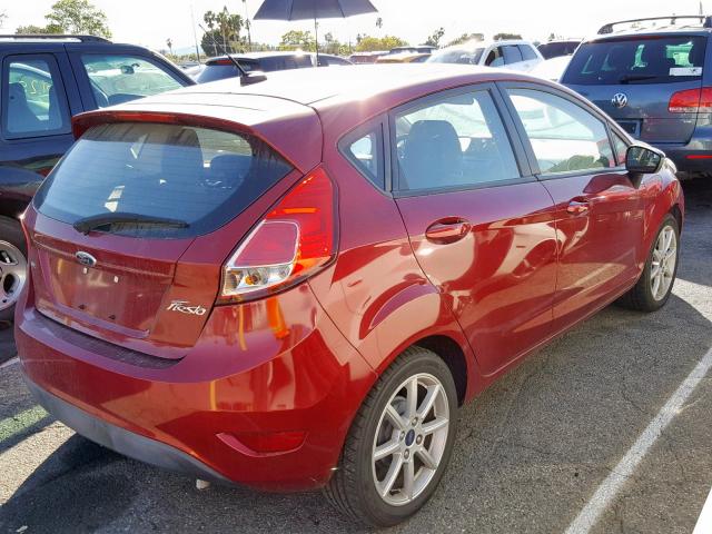 3FADP4EJ7EM227590 - 2014 FORD FIESTA SE RED photo 4