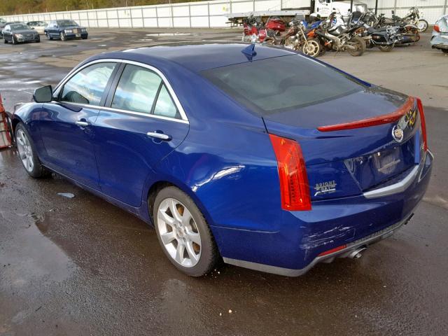 1G6AA5RX7E0106468 - 2014 CADILLAC ATS BLUE photo 3