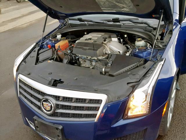 1G6AA5RX7E0106468 - 2014 CADILLAC ATS BLUE photo 7