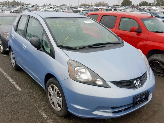 JHMGE8H29AC023604 - 2010 HONDA FIT BLUE photo 1