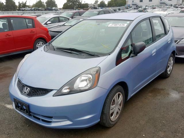 JHMGE8H29AC023604 - 2010 HONDA FIT BLUE photo 2