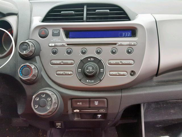 JHMGE8H29AC023604 - 2010 HONDA FIT BLUE photo 9