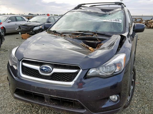 JF2GPAGC6E8326993 - 2014 SUBARU XV CROSSTR BLACK photo 2