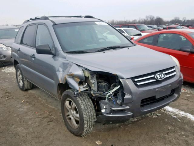 KNDJF723887476079 - 2008 KIA SPORTAGE E GRAY photo 1