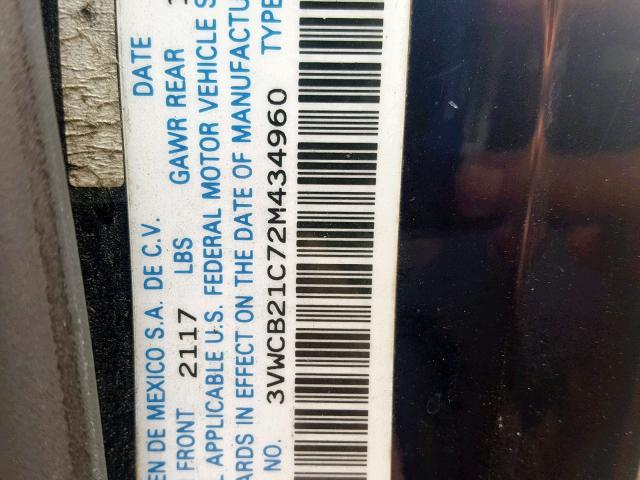 3VWCB21C72M434960 - 2002 VOLKSWAGEN NEW BEETLE Blau Foto 10