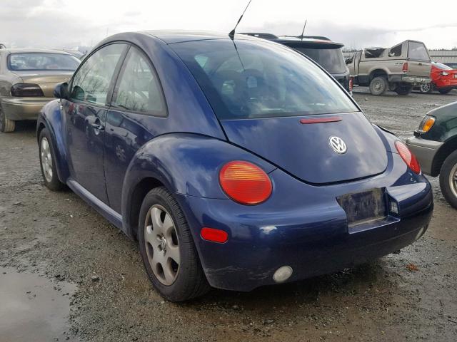 3VWCB21C72M434960 - 2002 VOLKSWAGEN NEW BEETLE Blau Foto 3