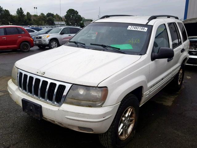 1J4GX48S82C311002 - 2002 JEEP GRAND CHER WHITE photo 2