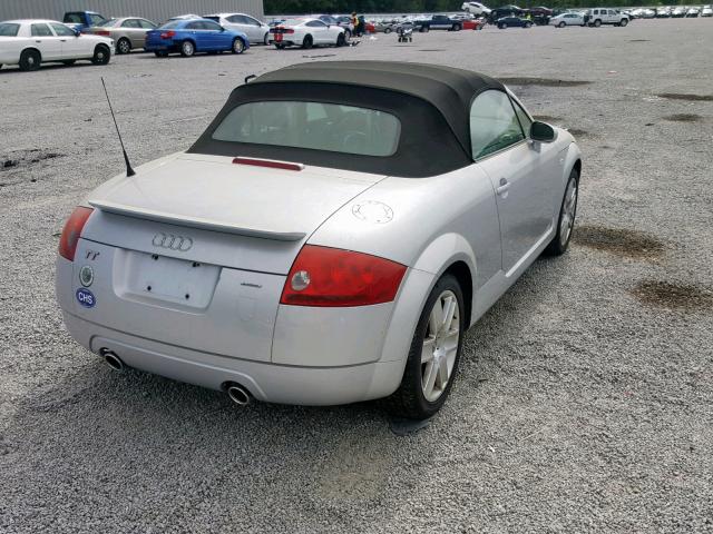 TRUUT28N451001065 - 2005 AUDI TT QUATTRO SILVER photo 4