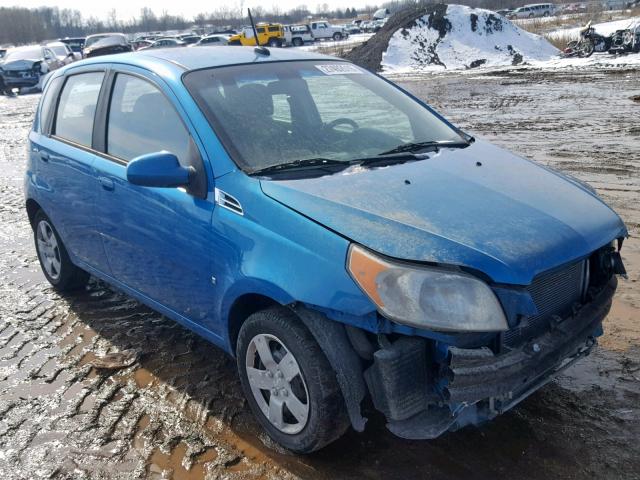 KL1TD66EX9B637591 - 2009 CHEVROLET AVEO LS BLUE photo 1