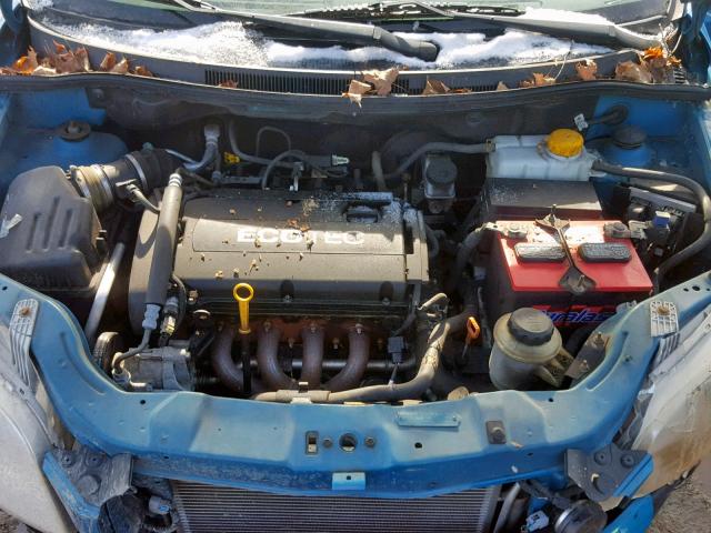 KL1TD66EX9B637591 - 2009 CHEVROLET AVEO LS BLUE photo 7