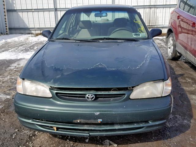 2T1BR12E6YC370416 - 2000 TOYOTA COROLLA VE GREEN photo 9