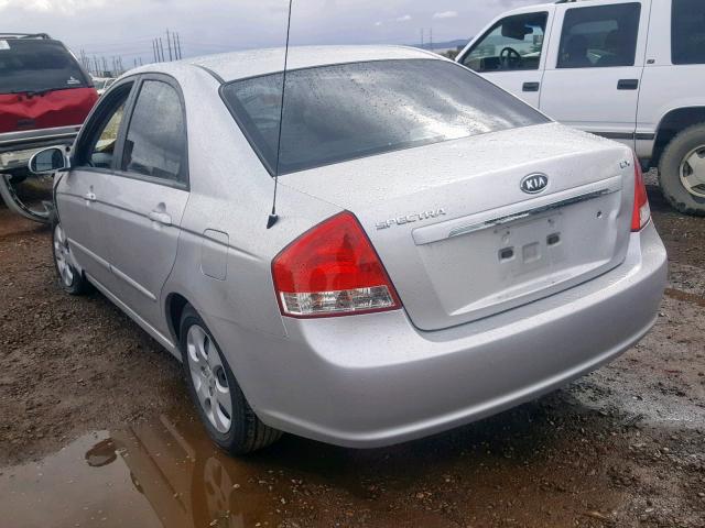 KNAFE222095590266 - 2009 KIA SPECTRA EX SILVER photo 3