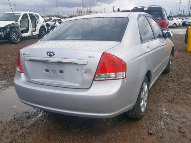 KNAFE222095590266 - 2009 KIA SPECTRA EX SILVER photo 4