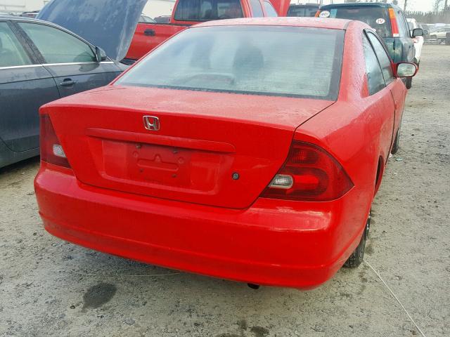 1HGEM21992L070408 - 2002 HONDA CIVIC EXL RED photo 4