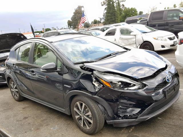 JTDKDTB30J1618114 - 2018 TOYOTA PRIUS C BLACK photo 1