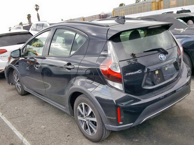 JTDKDTB30J1618114 - 2018 TOYOTA PRIUS C BLACK photo 3