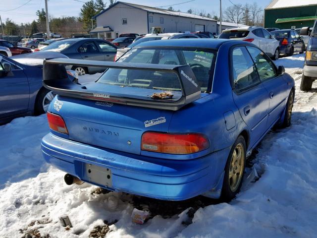 JF1GC4356VH500909 - 1997 SUBARU IMPREZA L BLUE photo 4