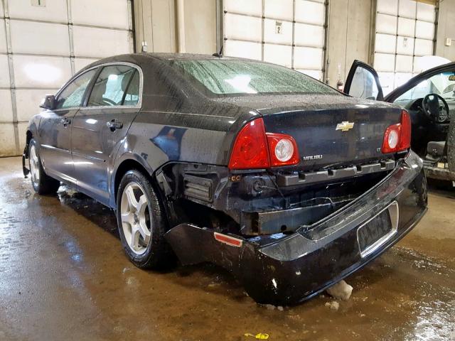 1G1ZH57B89F190508 - 2009 CHEVROLET MALIBU 1LT შავი ფოტო 3