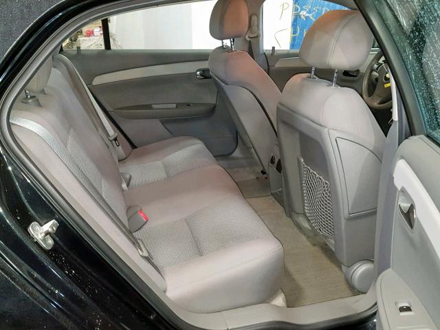 1G1ZH57B89F190508 - 2009 CHEVROLET MALIBU 1LT შავი ფოტო 6