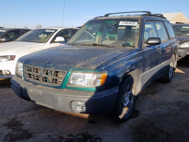 JF1SF635XWH773673 - 1998 SUBARU FORESTER L GREEN photo 2