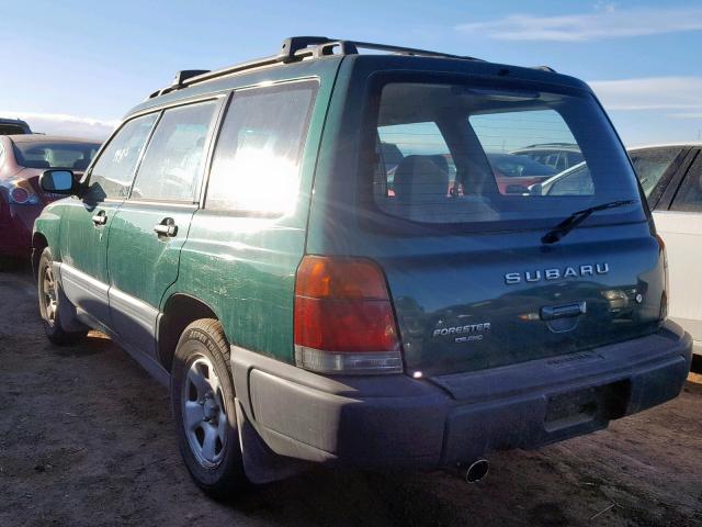 JF1SF635XWH773673 - 1998 SUBARU FORESTER L GREEN photo 3