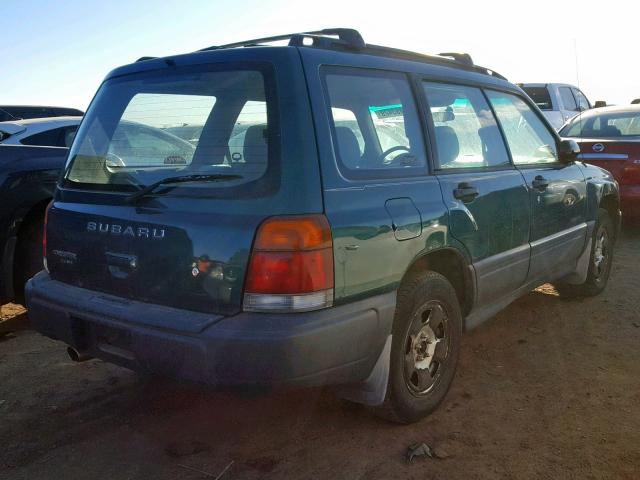 JF1SF635XWH773673 - 1998 SUBARU FORESTER L GREEN photo 4