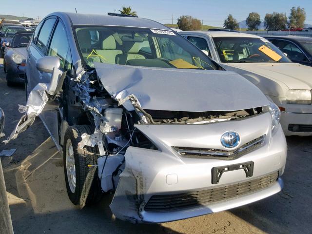 JTDZN3EU5E3301746 - 2014 TOYOTA PRIUS V SILVER photo 1