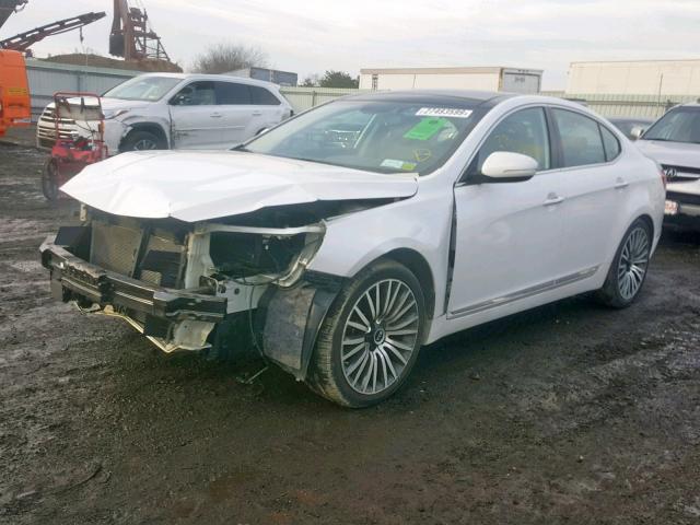 KNALN4D74F5174000 - 2015 KIA CADENZA PR WHITE photo 2