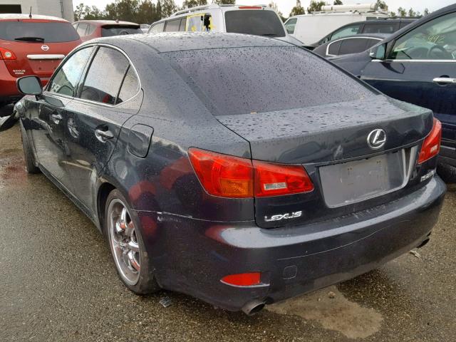 JTHBK262X65014375 - 2006 LEXUS IS 250 CHARCOAL photo 3