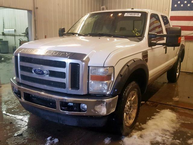 1FTWW31R88EC74200 - 2008 FORD F350 SRW S WHITE photo 2