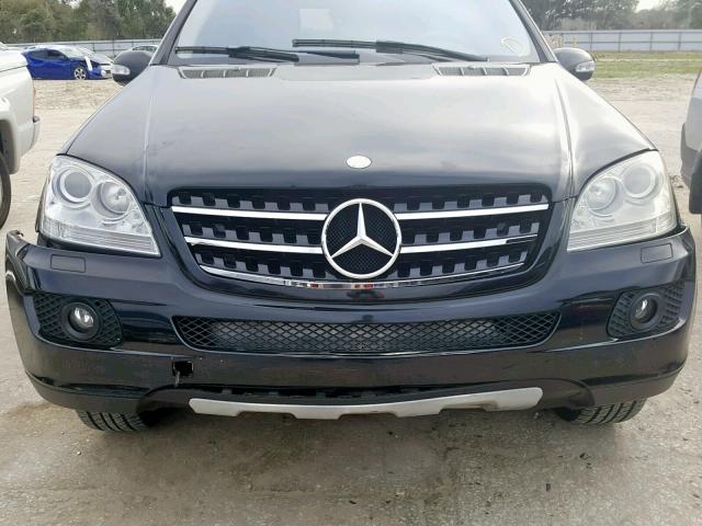 4JGBB86E06A001359 - 2006 MERCEDES-BENZ ML 350 BLACK photo 9