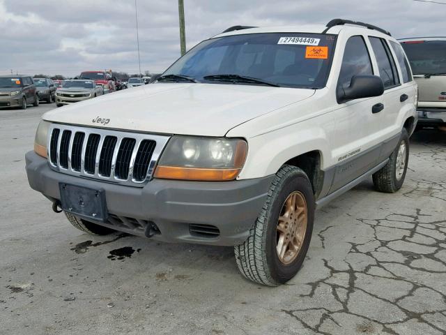 1J4GW48SX2C134665 - 2002 JEEP GRAND CHER WHITE photo 2