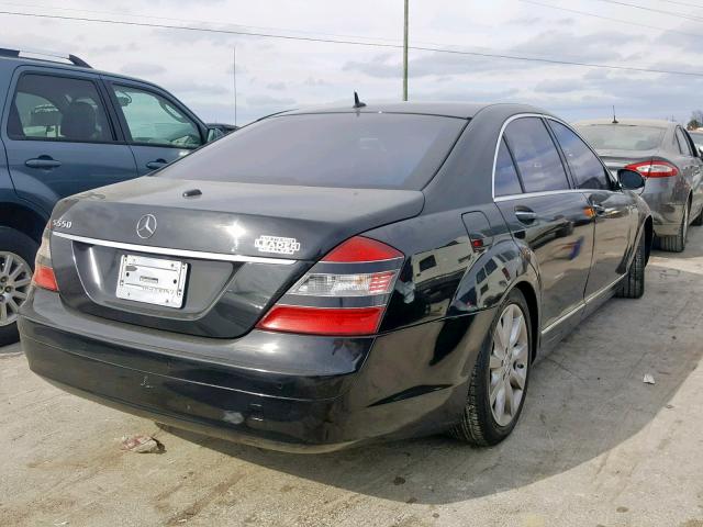 WDDNG71XX7A078589 - 2007 MERCEDES-BENZ S 550 BLACK photo 4