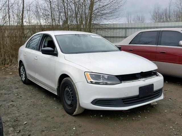 3VW1K7AJ2DM425654 - 2013 VOLKSWAGEN JETTA BASE WHITE photo 1