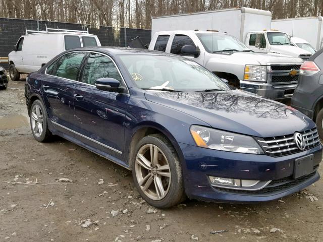 1VWBV7A39FC051982 - 2015 VOLKSWAGEN PASSAT SE BLUE photo 1