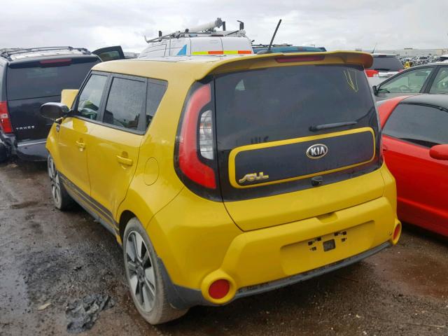 KNDJX3A57F7210865 - 2015 KIA SOUL ! YELLOW photo 3