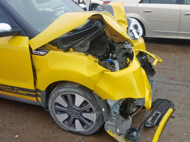 KNDJX3A57F7210865 - 2015 KIA SOUL ! YELLOW photo 9