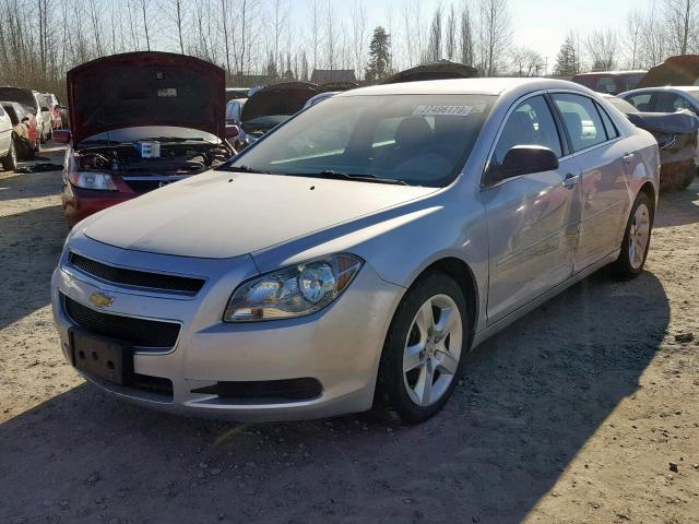 1G1ZA5EU1CF112717 - 2012 CHEVROLET MALIBU LS SILVER photo 2