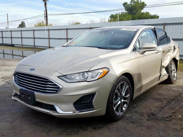 3FA6P0CD4KR180256 - 2019 FORD FUSION SEL  photo 2