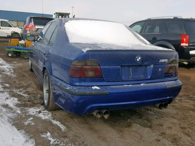 WBSDE93443CF93494 - 2003 BMW M5 BLUE photo 3